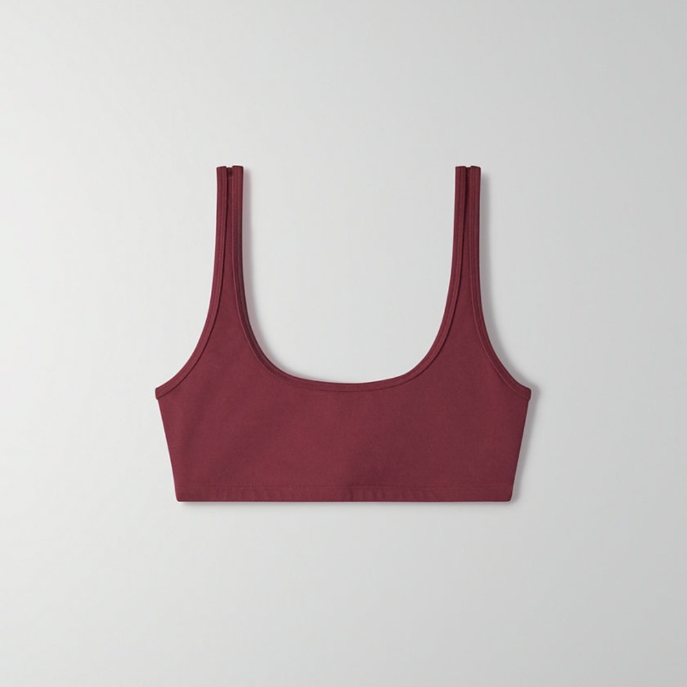 NWT Aritzia TnaLIFE Mini Bra Top Burgundy - Small